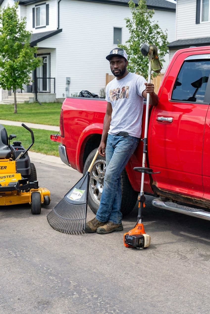 Elijah with BravHeart truck